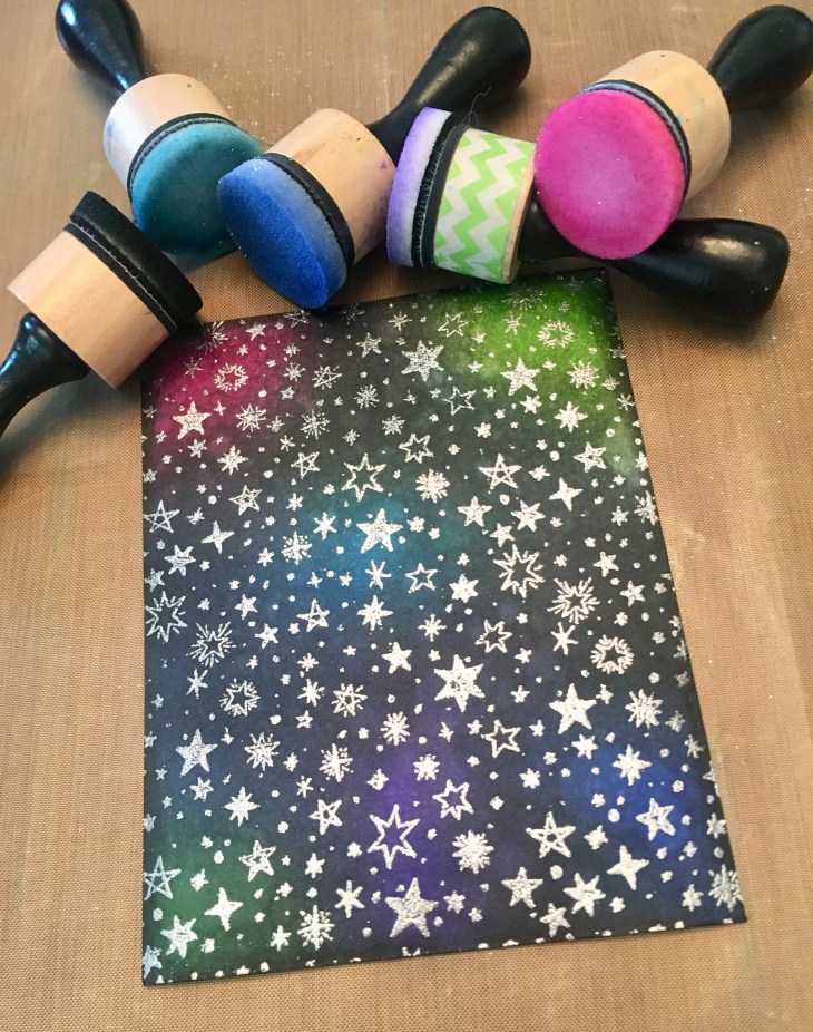 galaxy background ink