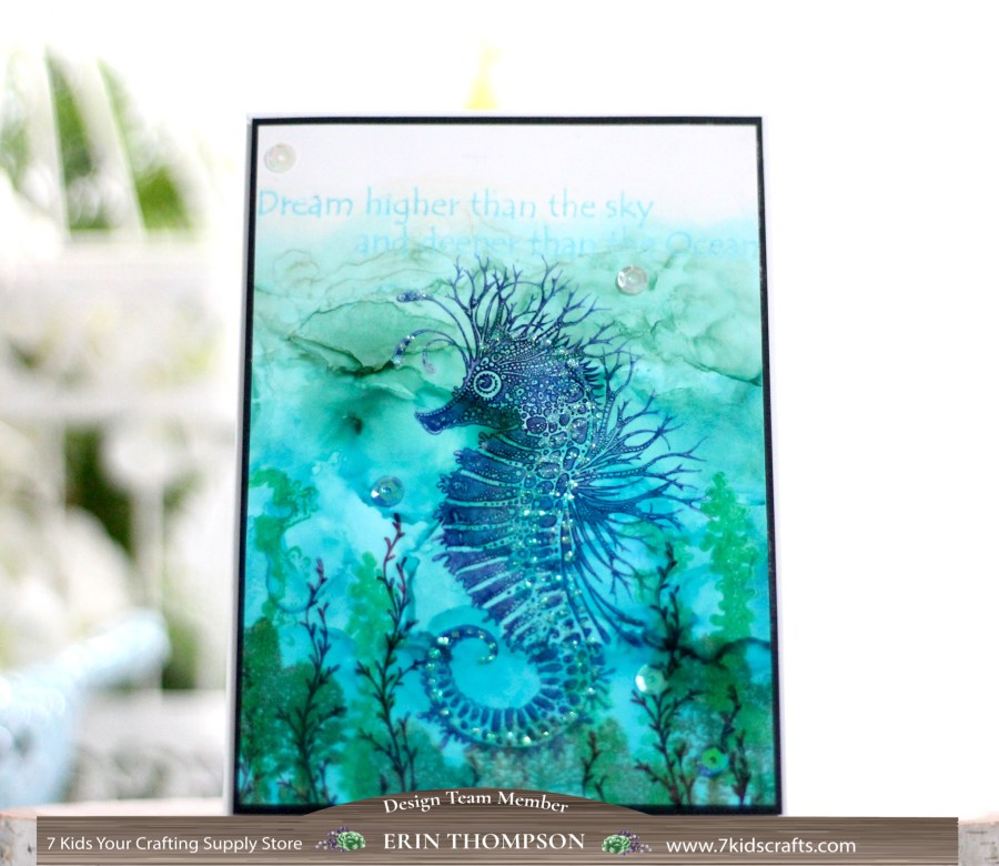 Alcohol Ink Background With Lavinia&nbsp;Stamps